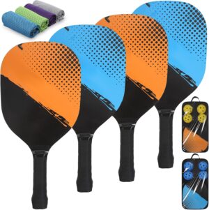 Pickleball Paddles Set of 4 with 4 ...