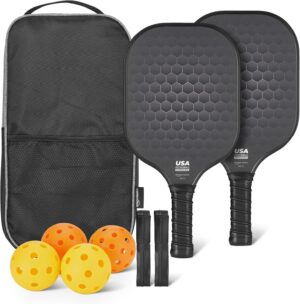 Amazon Basics Pickleball Paddles Se...