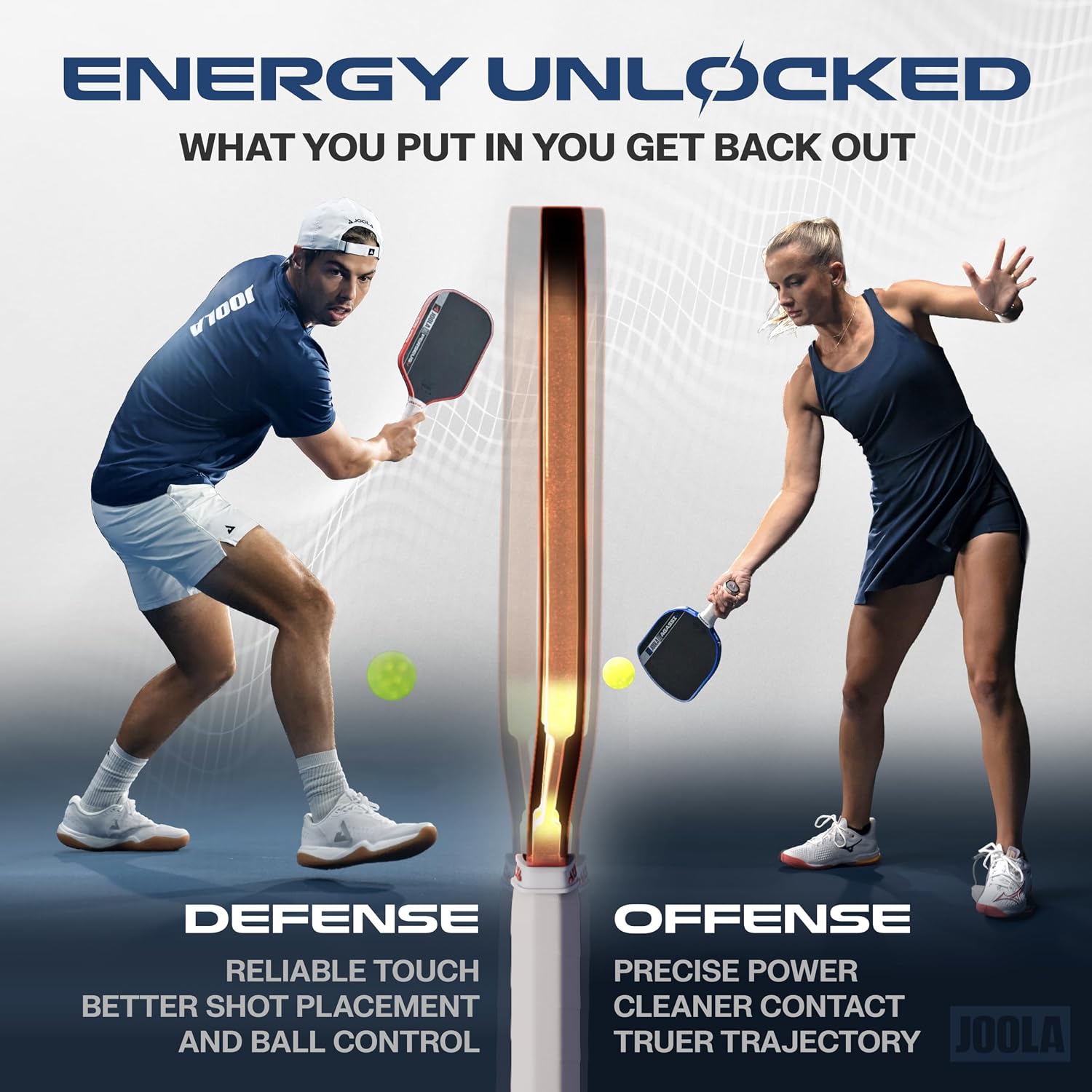JOOLA Pro V Pickleball Paddle - 14mm/16mm - Raw Carbon Fiber Textured Surface - Enhanced Frame & Propulsion Core, USAPA & UPA-A Certified, NFC Chip Enabled, Premium Control & Lightweight Performance - Image 3