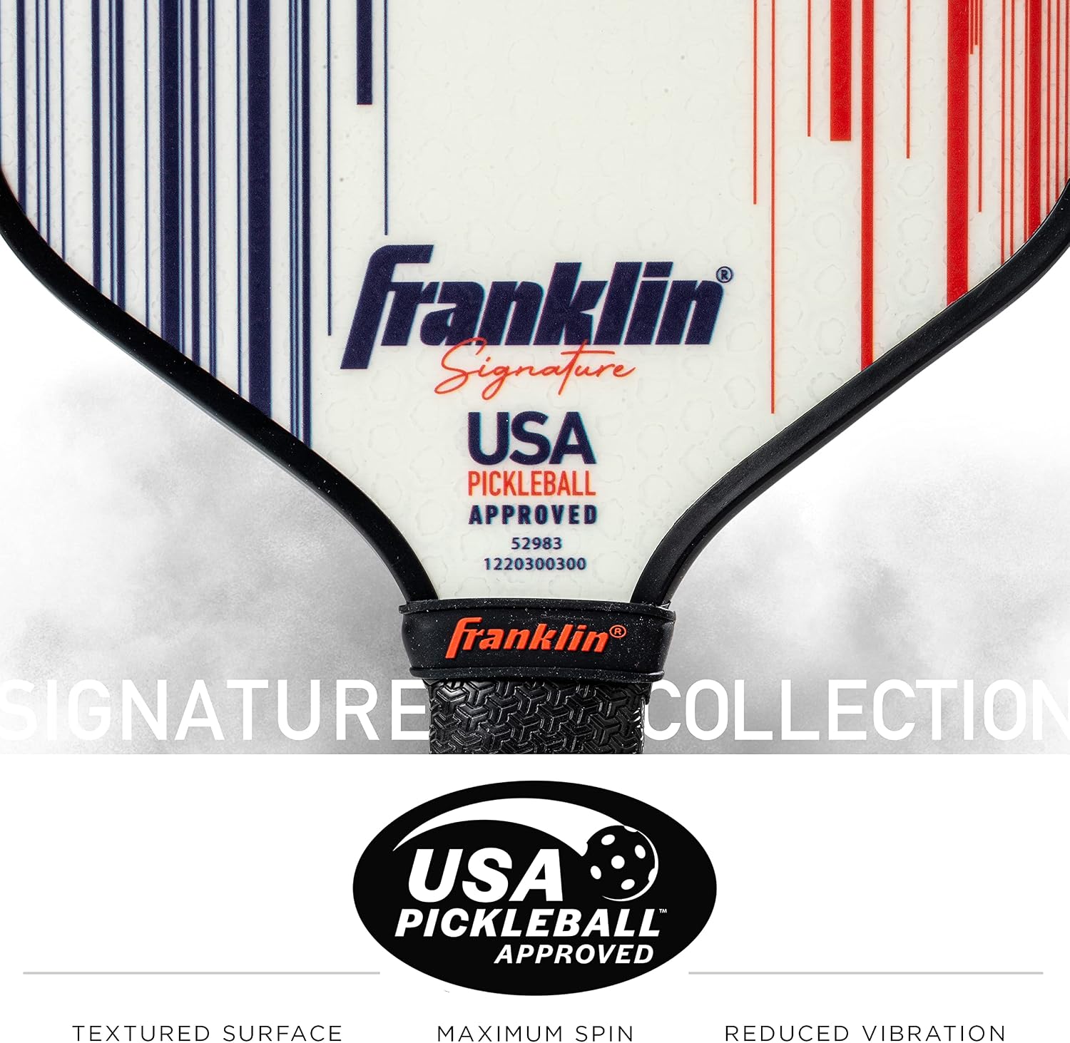 Franklin Sports Pro Pickleball Paddles - Signature Series Pro Pickleball Paddle with MaxGrit Surface - USA Pickleball (USAPA) Approved Tournament Pickleball Paddles - 13mm + 16mm Polypropylene Cores - Image 3