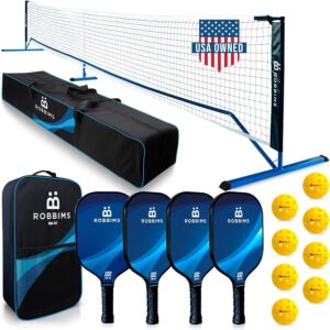 Pickleball Set with Net | 4 USA Pic...