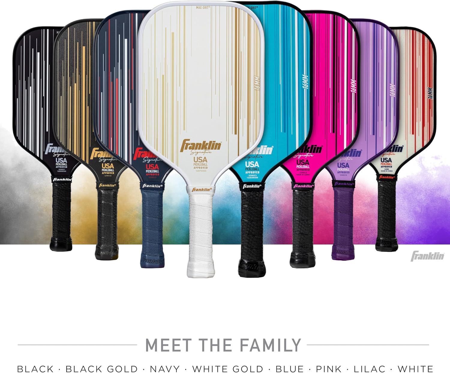 Franklin Sports Pro Pickleball Paddles - Signature Series Pro Pickleball Paddle with MaxGrit Surface - USA Pickleball (USAPA) Approved Tournament Pickleball Paddles - 13mm + 16mm Polypropylene Cores - Image 8