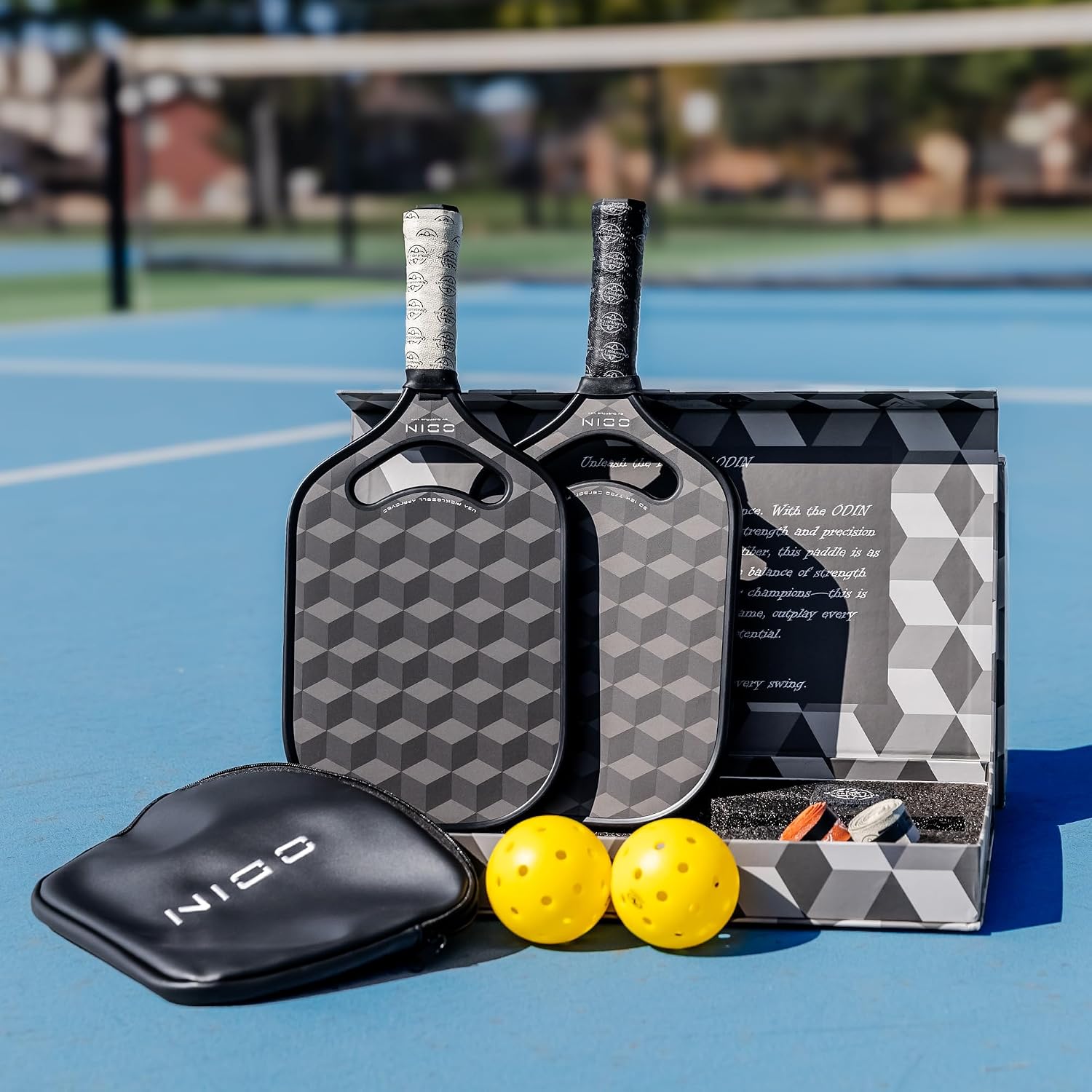 Elite Pro Pickleball Paddle - T700 Japanese Carbon Fiber & 3D 18K Triaxial Weave - Professional Power, Spin Control for Elite Players - Foam Injected Edges, USAPA Approved with Gift Box & Accessories - Image 3