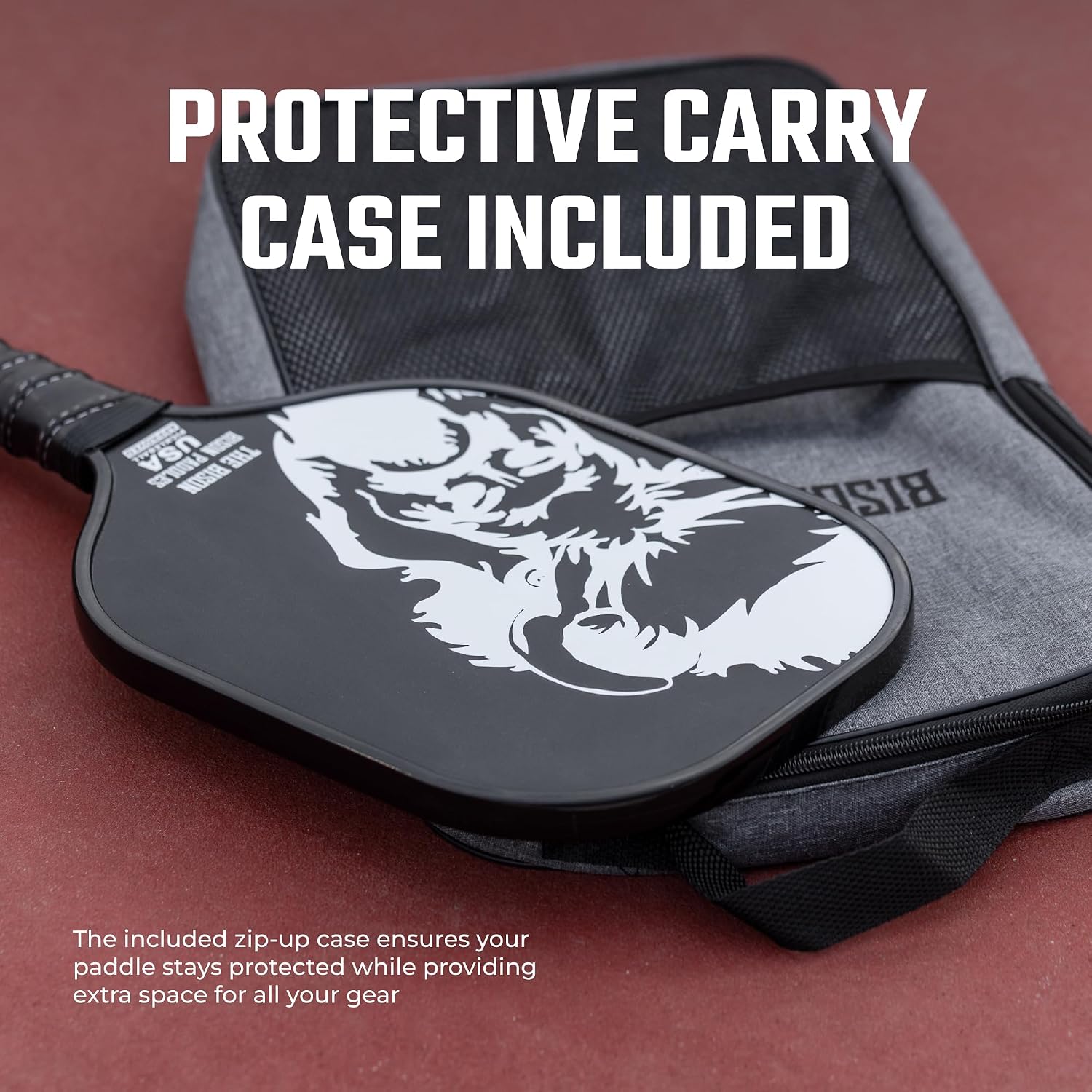 Bison Paddles: Carbon Graphite Pickleball Paddles - Lightweight Pickleball Rackets | Honeycomb Composite Core Improves Pickle Ball Placement and Increases Power | Durable Unibody Construction - Image 6