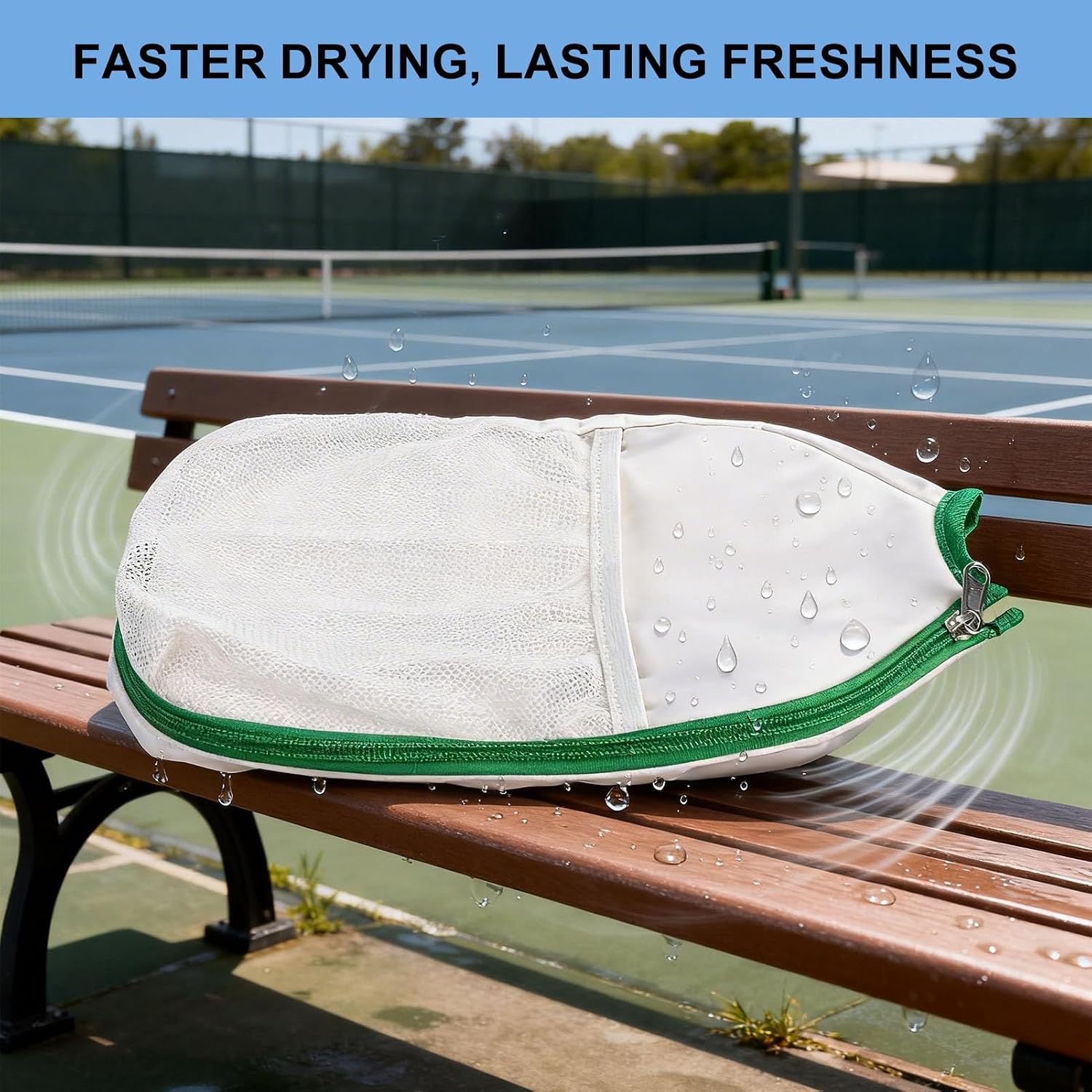 LAKE OF FIRE Pickleball Paddle Cover Perfect Fit for 2 Standard Paddles | Nylon,Crossbody Bag with Adjustable Strap & Zipper Phone Storage Pouch,Lightweight, Pickleball Gifts for Men and Women - Image 6