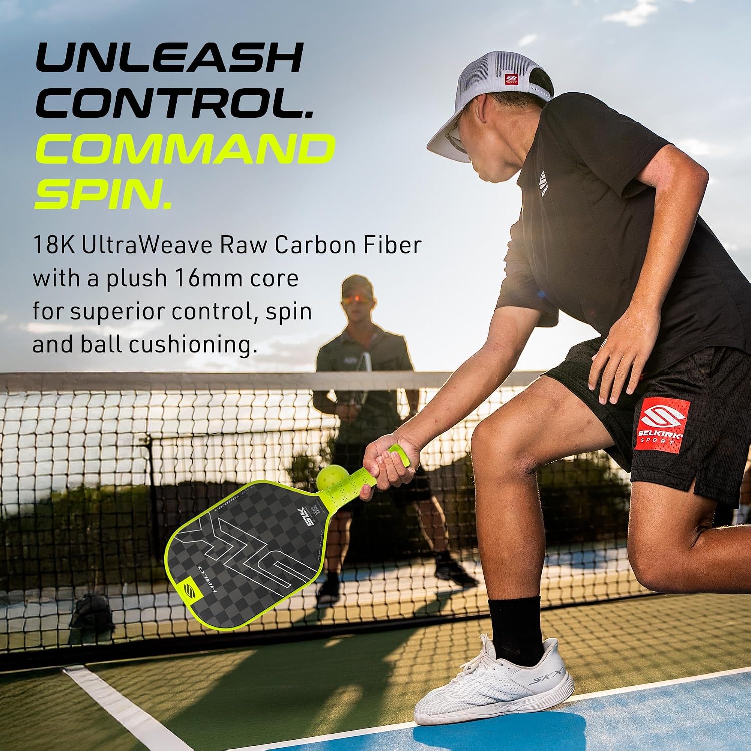 Selkirk Sport SLK Halo Pickleball Paddle | Raw Carbon Fiber Power, Pro or Control Paddles | A pickleball racket with an expanded sweet spot for every skill level, in Power, Pro, or Control styles - Image 5