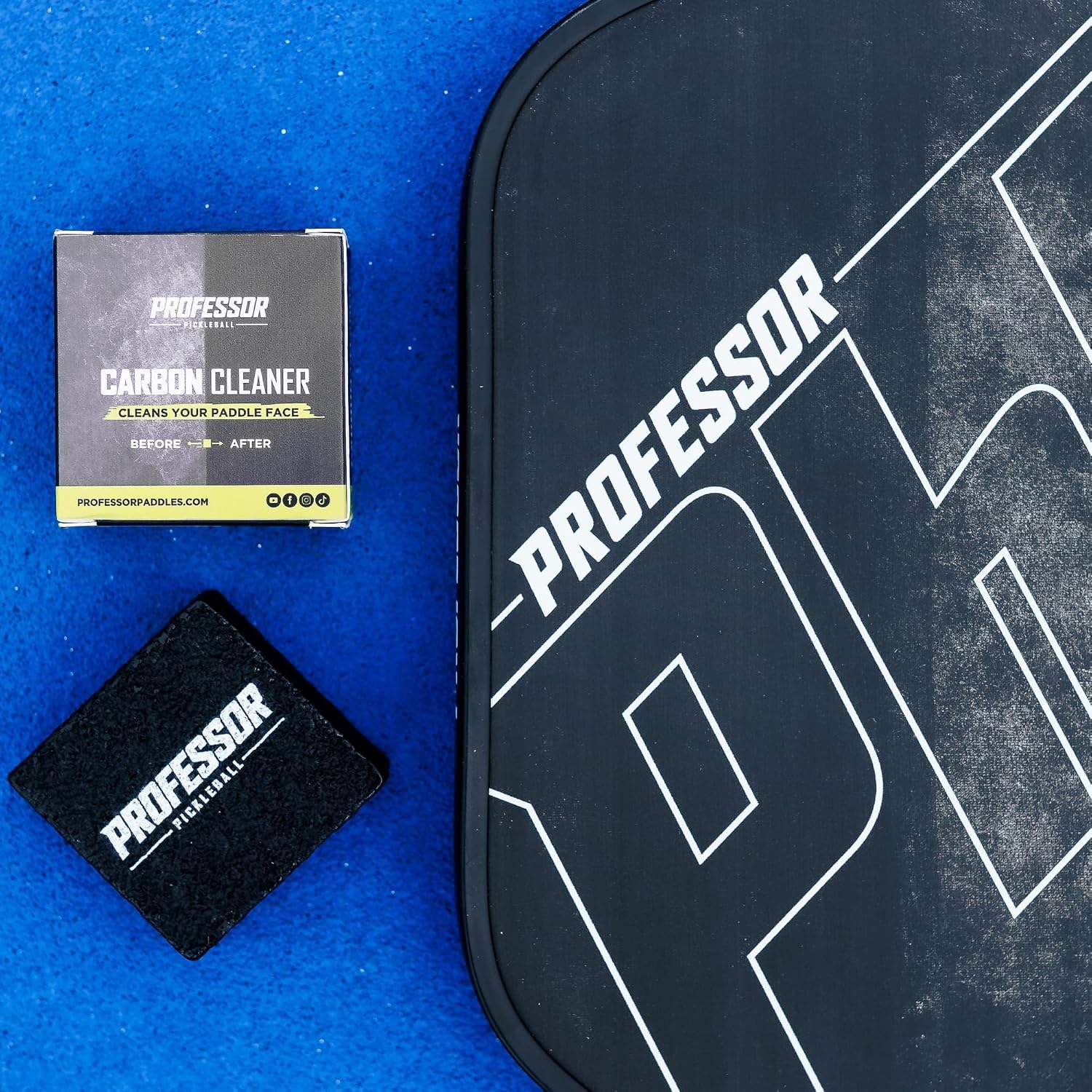 Professor Pickleball - Carbon Cleaner, Premium Pickleball Paddle Eraser for Raw Carbon Fiber Paddles, Effortless Residue Removal, Quick & Effective, Eliminates Ball Residue, Dirt, Scratches - Image 5