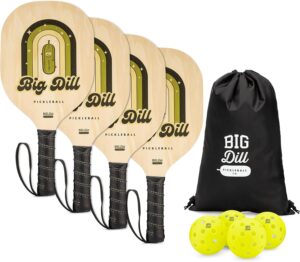 Big Dill Pickleball Paddle Set of 4...