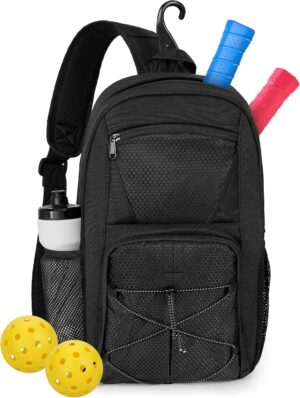 GOBUROS Pickleball Sling Bag for 2 ...