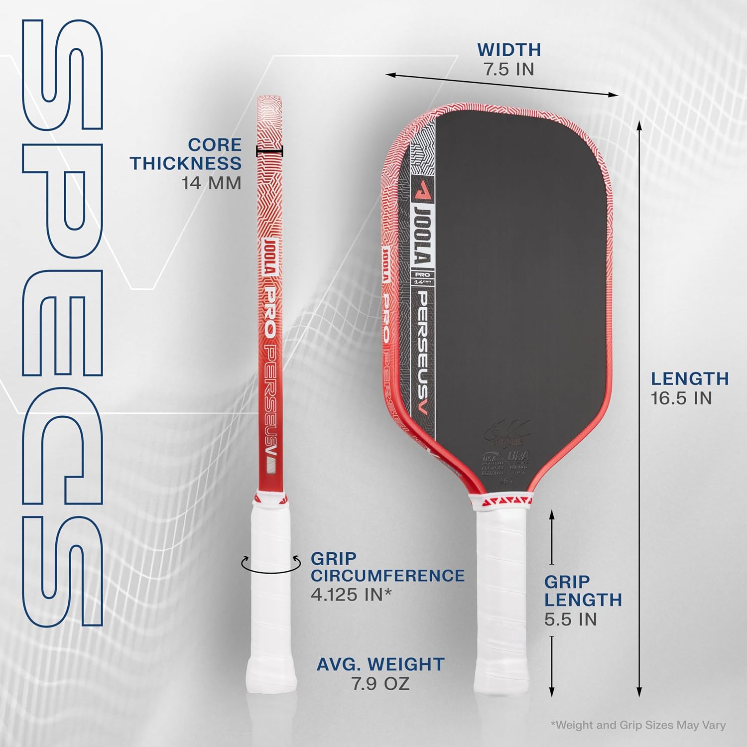 JOOLA Pro V Pickleball Paddle - 14mm/16mm - Raw Carbon Fiber Textured Surface - Enhanced Frame & Propulsion Core, USAPA & UPA-A Certified, NFC Chip Enabled, Premium Control & Lightweight Performance - Image 5