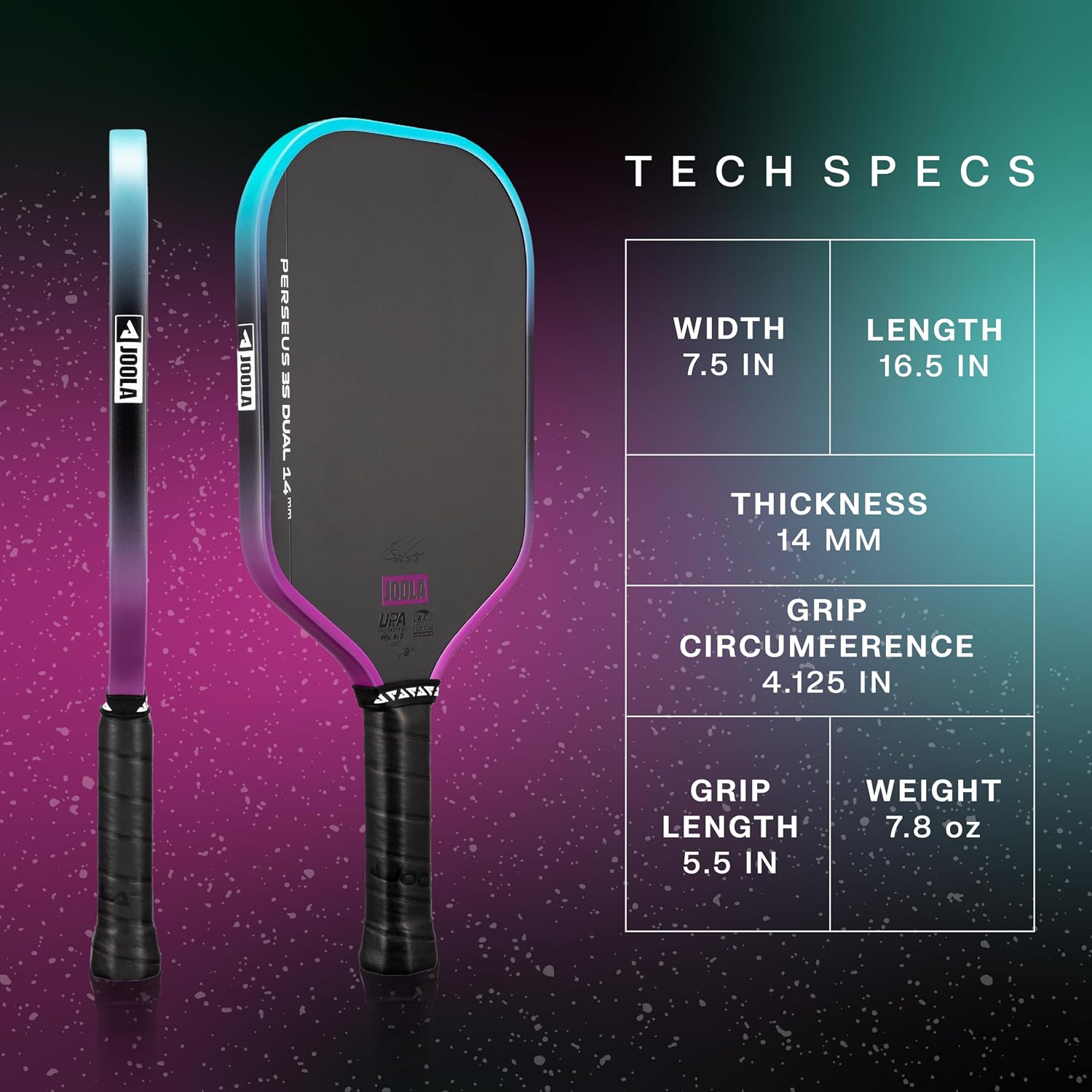 JOOLA 3S Pickleball Paddles – Raw Carbon Fiber Surface – Ben Johns Perseus, Hyperion, Scorpeus & Magnus Shapes – Elongated, Wide Body & Aero Curve Designs – 14mm/16mm Paddles – UPA-A Certified - Image 2