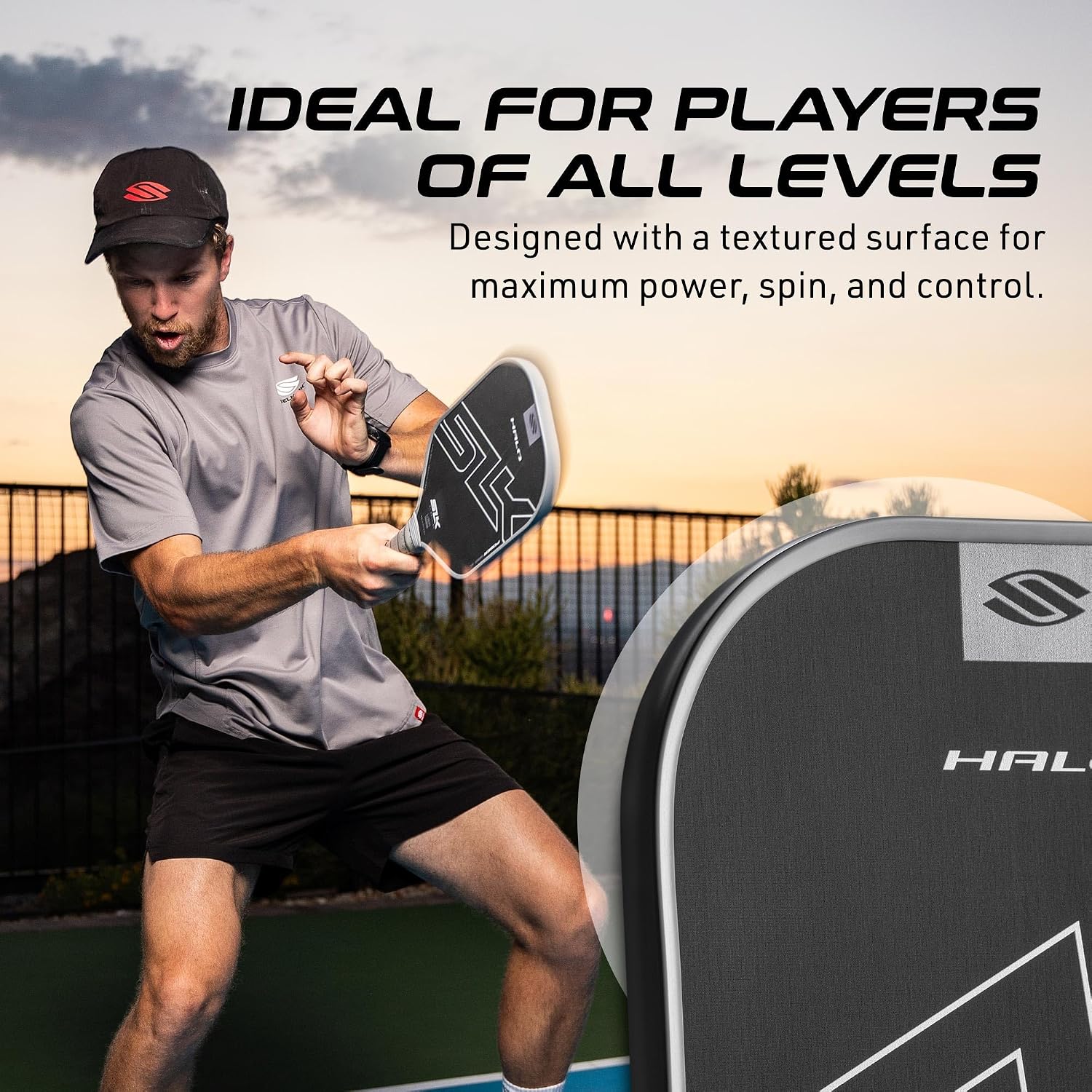 Selkirk Sport SLK Halo Pickleball Paddle | Raw Carbon Fiber Power, Pro or Control Paddles | A pickleball racket with an expanded sweet spot for every skill level, in Power, Pro, or Control styles - Image 6