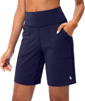 SANTINY Bermuda Shorts for Women wi...