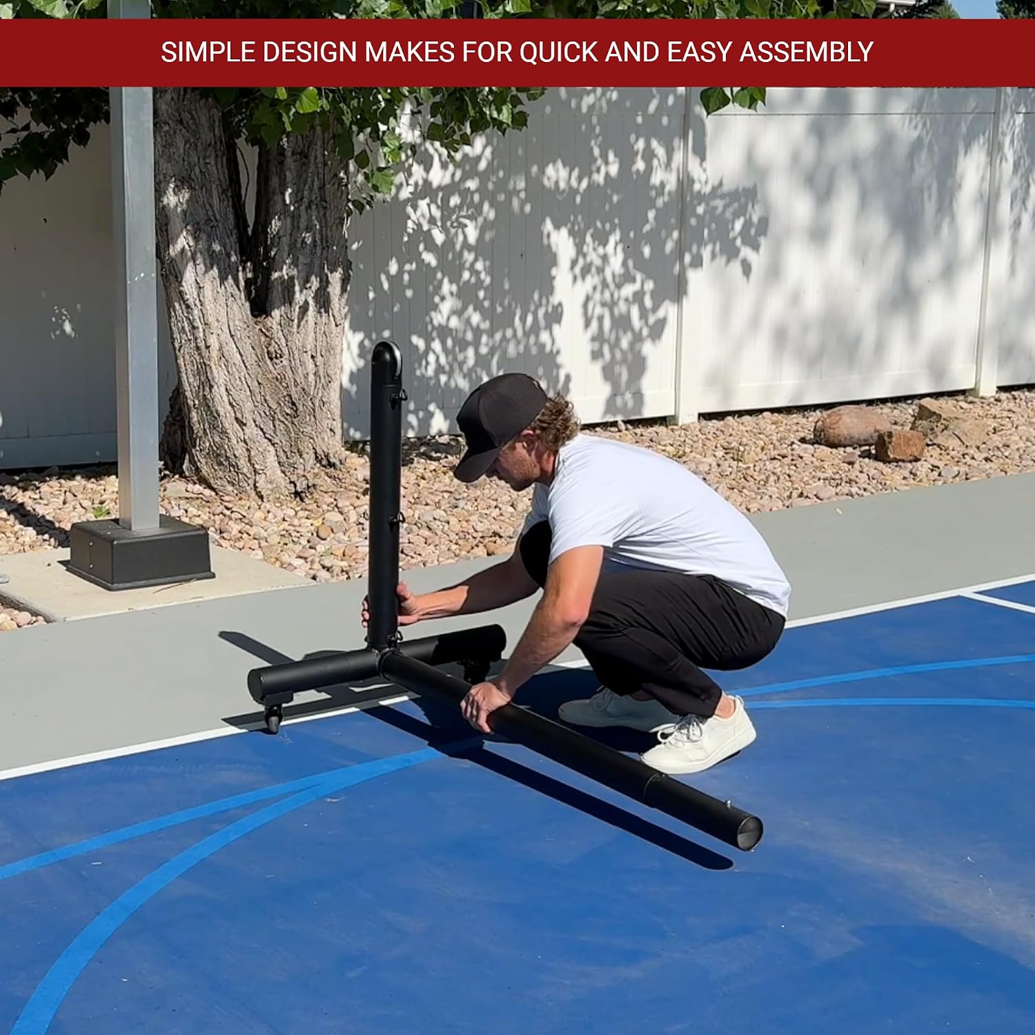 Dominator PRO Portable Pickleball Net - Heavy Duty USAPA Compliant Portable Regulation Pickleball Net - Indoor/Outdoor Aluminum Rust Proof Frame w/Adjustable Net Tension & Locking Wheels - Image 8