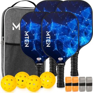 MTEN Pickleball Paddles Set of 4,US...