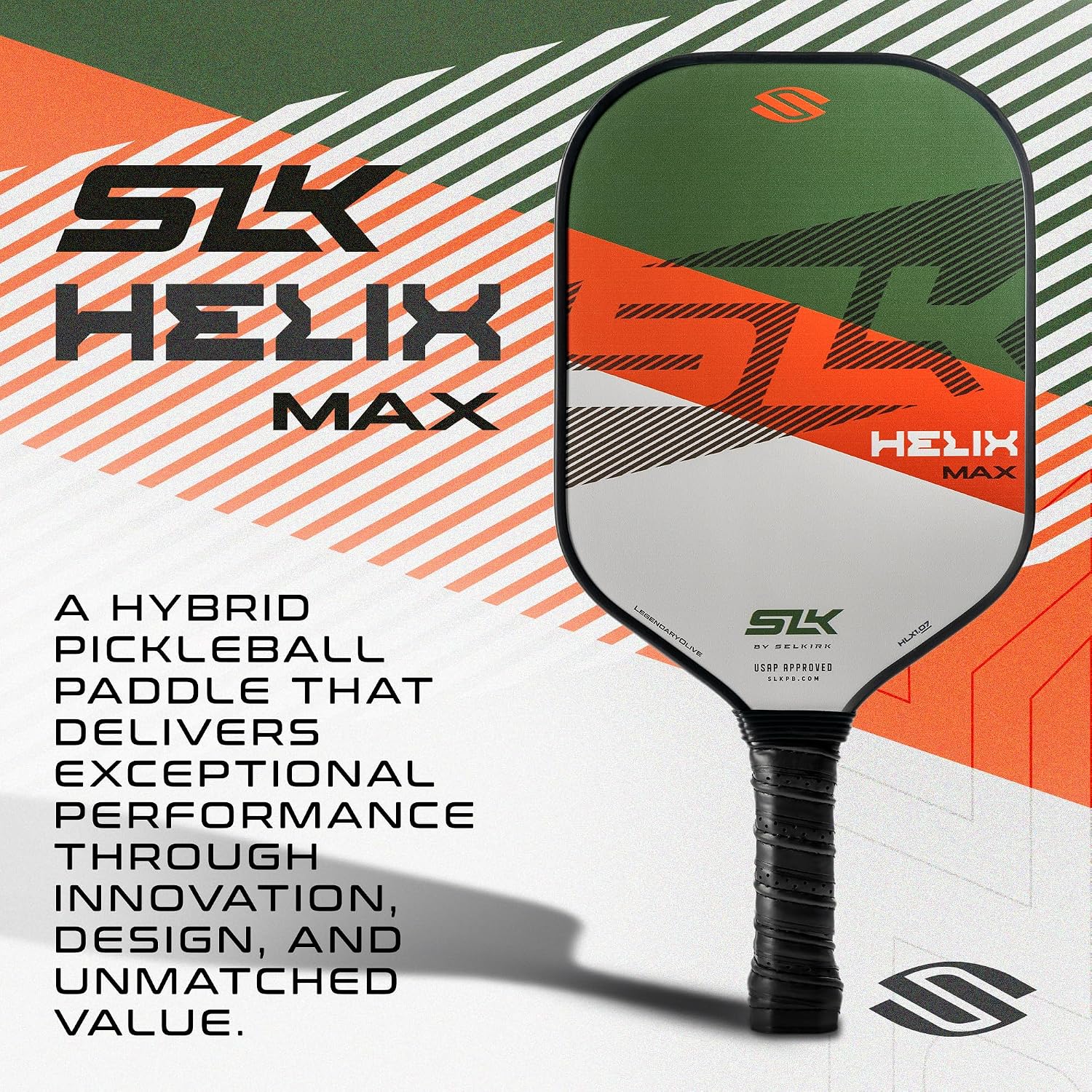 Selkirk Sport SLK Helix Pro Pickleball Paddles | Carbon Fiber & Fiberglass | A beginner-friendly pickleball racket with a thermoformed core and large sweet spot for easy power - Image 3