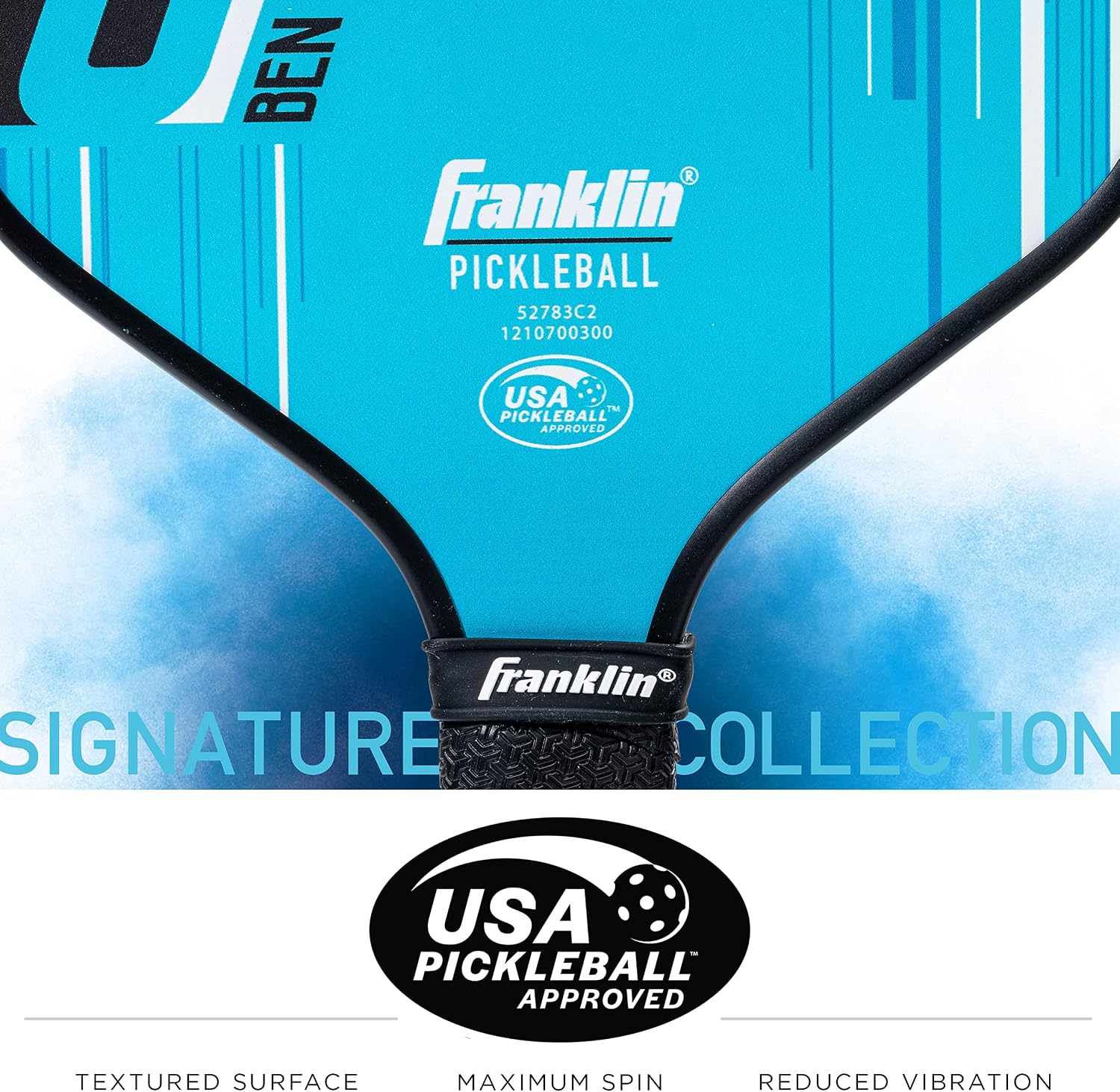 Franklin Sports Pro Pickleball Paddles - Signature Series Pro Pickleball Paddle with MaxGrit Surface - USA Pickleball (USAPA) Approved Tournament Pickleball Paddles - 13mm + 16mm Polypropylene Cores - Image 3