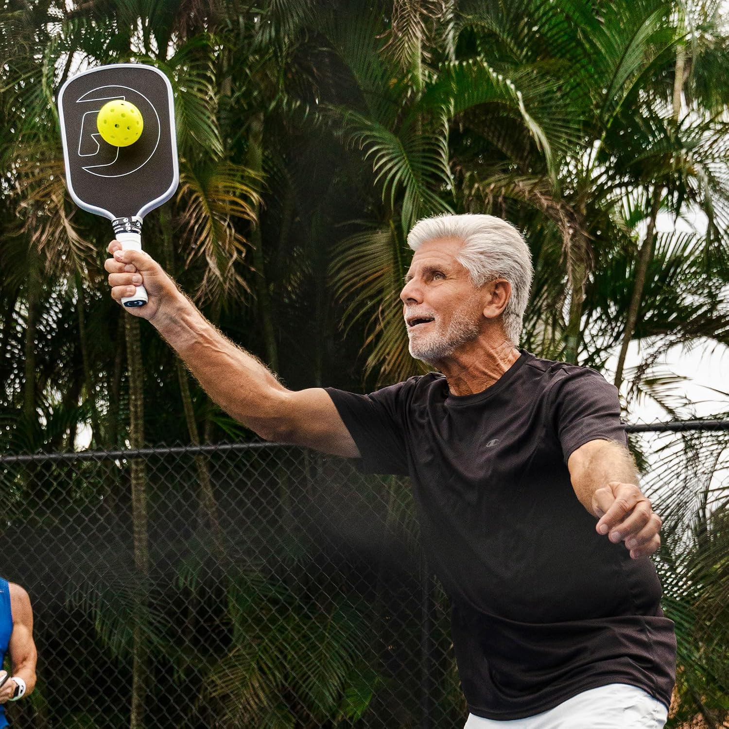 GAMMA RCF Obsidian Pickleball Paddle, Raw Carbon Fiber, 10mm, 13mm, and 16mm Options, Comfortable Molded Foam Handle, Sleak Design, Customizable Handle Weight System - Image 5