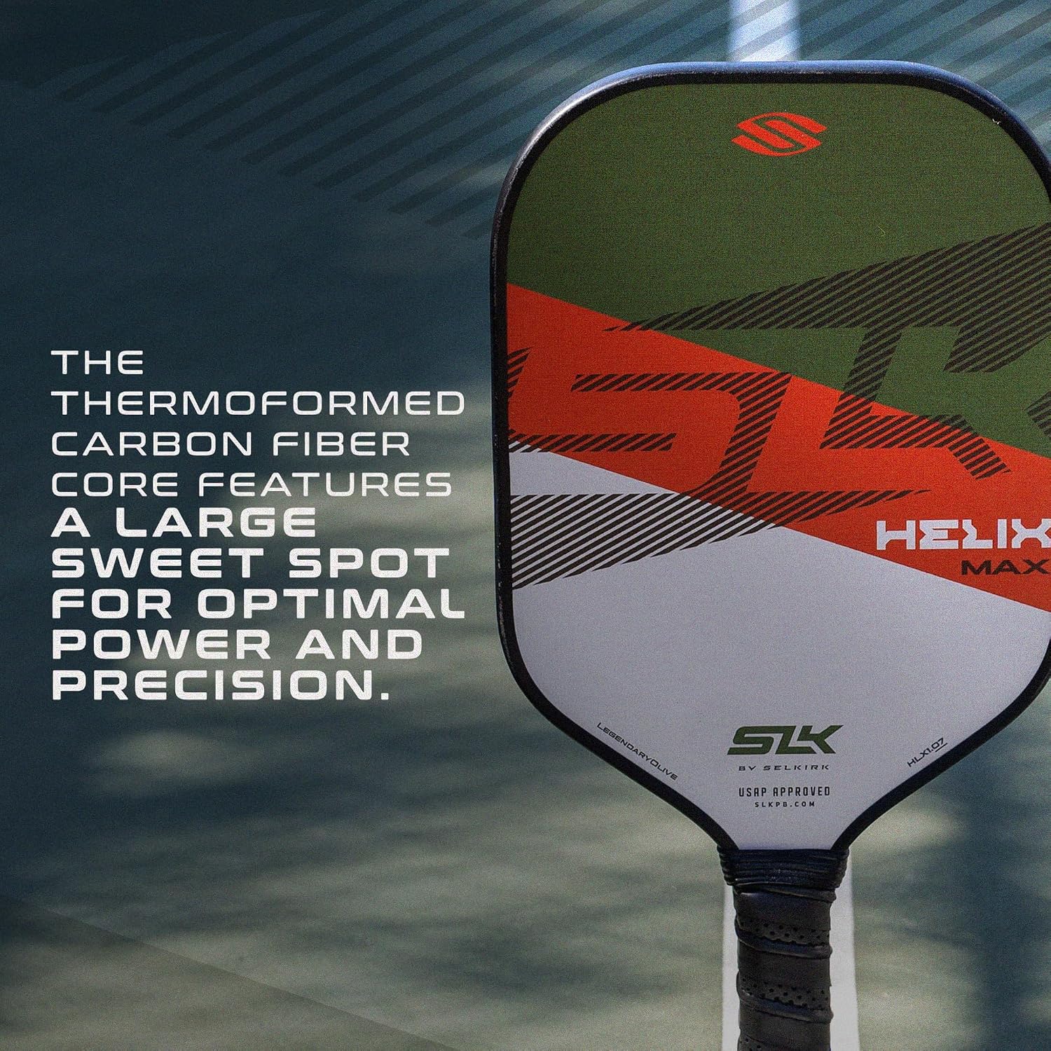 Selkirk Sport SLK Helix Pro Pickleball Paddles | Carbon Fiber & Fiberglass | A beginner-friendly pickleball racket with a thermoformed core and large sweet spot for easy power - Image 5