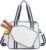 Pickleball Tote Bag with Paddle Pocket & Adjustable Strap, Spacious Pickleball Bag with Multiple Compartments for Paddles, Balls, Shoes & Accessories
