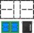 Hikeen Court Lines Marker Kit Anti-Slip and Wind-Resistant Throw Down Markers 28pcs or 84pcs, Pickleball Net Court for Outdoor Indoor Court