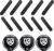 DZrudun Pickleball Paddle Weights,10x3g Tungsten Tape+End Cap Coins 6/9/12g | Tungsten tape for pickleball paddle and 27mm pickleball paddle cap weights, lead-free pickleball weights for balance, control