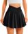 DLOODA Womens Tennis Skirt Crossover High Waisted Skort with Pockets Shorts | Athletic Skirts for Golf Running Workout Pickleball, Aesthetic Activewear, Sporty Athleisure Style
