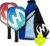 Set of 2 Paddles with 4 PICKLEBALLS and Carrying Bag, Fiberglass Surface Pickleball Paddles – Durable Pickleball Paddles Set for 2 – Pickleball Bundle