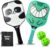 Kids Pickleball Paddle Set of 2 – Includes 2 Pickleball Paddles with 2 Balls, Lightweight, Fiberglass, Better Control, Beginner Racket, Perfect Pickleball Gift for Children Ages 4-12, Yoza