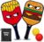 Kids Pickleball Paddle Set of 2 – Includes 2 Pickleball Paddles with 2 Balls, Lightweight, Fiberglass, Better Control, Beginner Racket, Perfect Pickleball Gift for Children Ages 4-12, Yoza