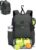 sportsnew Waterproof Pickleball Bag Men Women W/Shoe Compartment Fence Hook | 2 separate pickleball pockets, 40oz handled tumbler pocket, 30L capacity, adjustable straps,breath back panel, Ext Zip pull