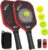 Pickleball Paddles Set of 2 – Graphite Carbon Fiber Pickleball Set with 16mm, Lightweight T700 Pickle Ball Rackets 2 Pack with 4 Outdoor Balls and 1 Bag