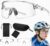 Pickleball Glasses for Men Women, Auto Tinting Sports Eyewear, Lightweight TR90 Frame, Tennis Cycling Running Fishing