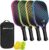 Pickleball Paddles Set of 2 or 4, USAPA Approved Fiberglass Pickleball Racket Set with 4 Outdoor Pickleballs and 1 Carrying Case