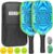 Pickleball Paddles – USAPA Approved Fiberglass Surface, Polypropylene Honeycomb Core – 8.5oz Lightweight Pickleball Paddle with Sweat-Absorbing Cushioned Grip, Cosmic Purple Design