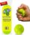 BZER Quiet Pickleball Balls – Mini Pickleballs Silent Rubber Training Ball – Set of 3 for Indoor Outdoor Play, Soft Tiny Practice Trainer, Improve Focus, Boost Control, Training Essentials