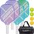 AOBORTY Pickleball Paddles 4 Pack – USAPA Light Graphite Premium Rackets Fiber Face & Polymer Honeycomb Core Pickleball Set with 4 Outdoor Indoor Balls Including Portable Carry Bag