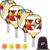 Wood Pickleball Paddle Set of 4 for Men Women with 4 Paddles Balls USAPA | 4 pack wooden pickleball paddles; USAPA-approved friction surface; 4 balls carry bag; for Men Women play. grip length of 5.1″