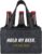 Funny Beer Drink Carrier Bag for Men, Birthday Gift for Beer Lovers, Unique Gifts for Him, Party, BBQ, Camping, and Tailgating, 6-Bottle Felt Beer Tote