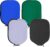 MYKUJA Pack of 4 Pickleball Paddle Cover, Zippered Paddle Case 8.6 x 11.8 inches, Neoprene Racket Sleeve, Black, Blue, Green, Purple Pickleball Covers Fits Paddles Racqets