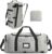 BAGSAMRT 60L Foldable Duffle Bag for Travel, Large Travel Duffel Bag for Men, 4 in 1 Travel Backpack, Carry on Weekender Bag, Gray