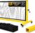 Pro Pickleball Net – 22ft Tournament-Grade, 30-ply Sturdy Net | Heavy Duty Steel Frame, Universal Wheels, 600D Carrying Bag, Perfect for Indoor & Outdoor Use, Black/Yellow/Ice Blue