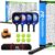 Portable Pickleball Net Set, 22FT Pickle Ball Net with Paddle Set of 4 | Regulation Size Net, Weather Resistant Steel Frame, Outdoor Pickleballs and Carry Bag, Easy Setup for Driveway, Backyard