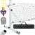 Portable Pickleball Net Set with Wheels, 22 FT Regulation Size Pickleball Net System with Hand Winch Anti-Sag, 2 Paddles, 4 Balls & Court Markers, Indoor/Outdoor Pickleball Equipment