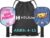 Helium Pickleball Paddle for Kids – (2 Pack – POW! and Girl Power) Child Size, Lightweight Honeycomb Core, Graphite Strike Face, Premium Comfort Grip, 2 Pickleball Paddles & 2 Drawstring Bags