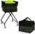 STORAGE MANIAC Foldable Tennis Ball Hopper Cart with Removable Ball Bag | Oxford & PVC Liner with Steel Frame, Holds 150 Balls, Portable Rolling Pickleball Training Cart, 20.7″L x 17.9″W x 35.8″H