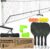 Foldable Pickleball Set with Net – Portable Outdoor Net with Wheels, 4 Paddles, Balls & Markers, Instant Setup, Compact Storage (7.5’), Regulation Size for Driveway & Backyard Games, Easy Relocation