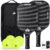 Carbon Fiber Pickleball Paddles Set of 2, with Balls, Bag & Grip Tape | Carbon Fiber Paddles with Honeycomb Core Deliver Spin, Control and Comfort for All Skill Levels