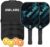 Golabs Pickleball Paddles Set of 2,Fiberglass USAPA Approved 16mm Thickness | 8oz Lightweight, 5.51″ Comfort Anti-Slip Elongated Grip Increased Power and Spin, PP honeycomb Core, Fiberglass Surface