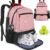 Ytonet Tennis Bag Tennis Backpack for Women Men 2 Rackets | Insulated Pocket and Ventilated Shoe Compartment, Gym Bags with Fence Hook for Pickleball and Badminton Rackets